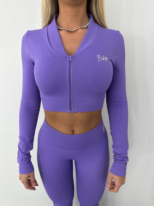 Essential Zip Jacket | Purple