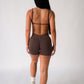 Core V Back Shorts | Brown