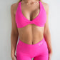 Twist Bra | Hot Pink